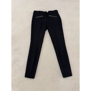 J CREW WOMEN MINMIE BLACK WOOL BLEND  PANTS SIZE 0